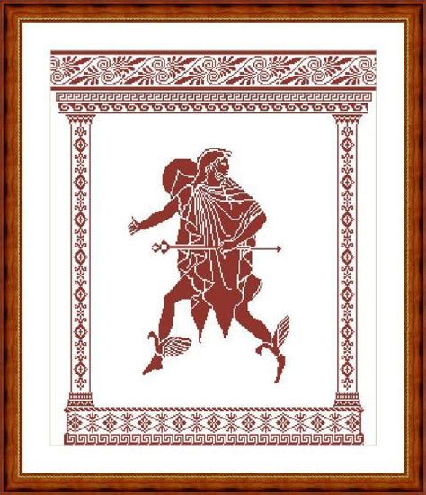 hermes cross stitch|Hermes – Olympian Gods – Greek Pantheon — Modern Cross .